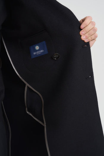 Cappotto uomo doppiopetto nero - 5