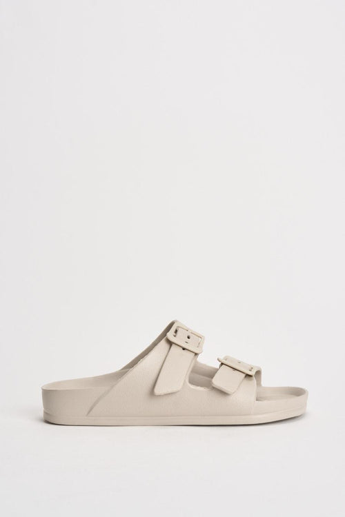 Sandalo donna in EVA panna