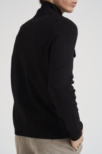 Cardigan in maglia uomo nero - 4