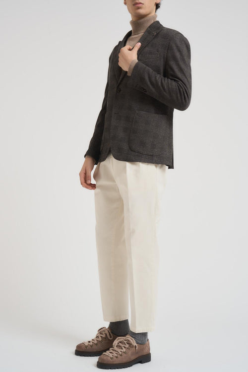 Giacca uomo monopetto marrone - 2