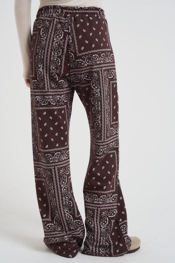 Pantalone donna bandana marrone - 4