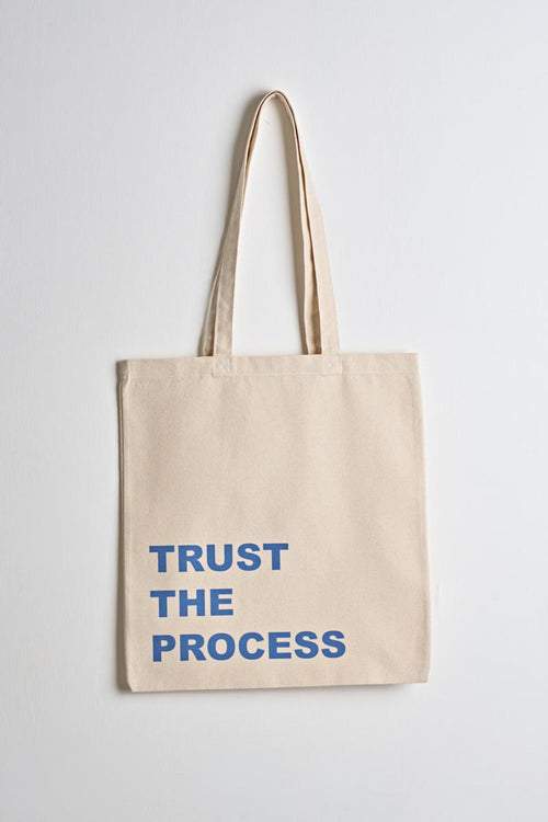 Tote bag donna Trust The Process ecru