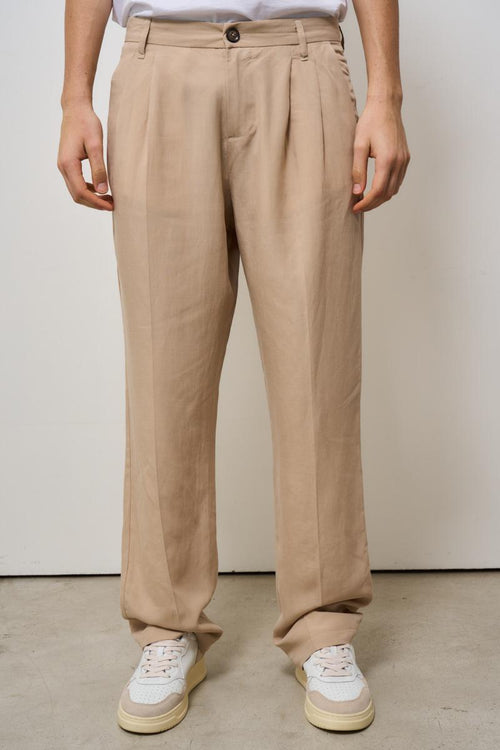 Pantalone uomo beige