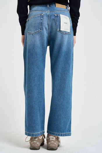 Jeans donna wide leg Kate cropped - 4
