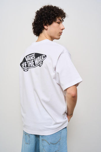 T-shirt uomo bianca con logo nero - 5
