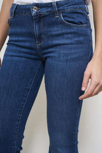 Jeans donna skinny in denim scuro - 7