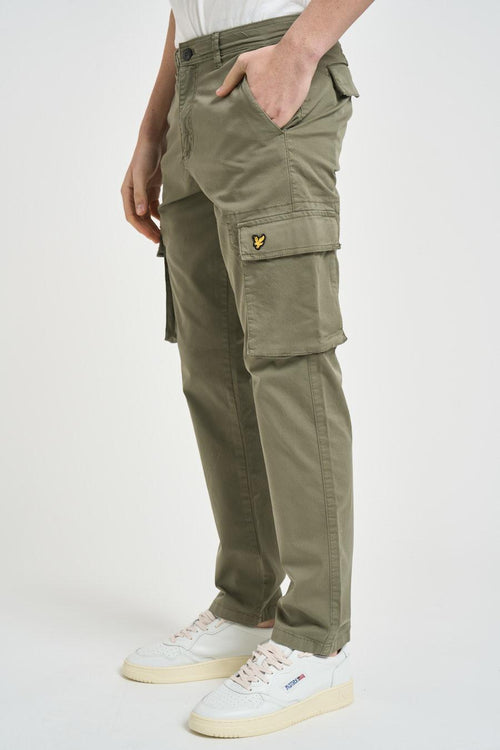 Pantalone uomo dritto verde militare - 2