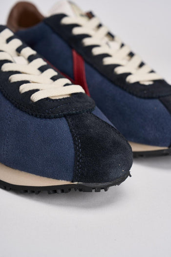 Sneakers uomo blu e rossa - 5