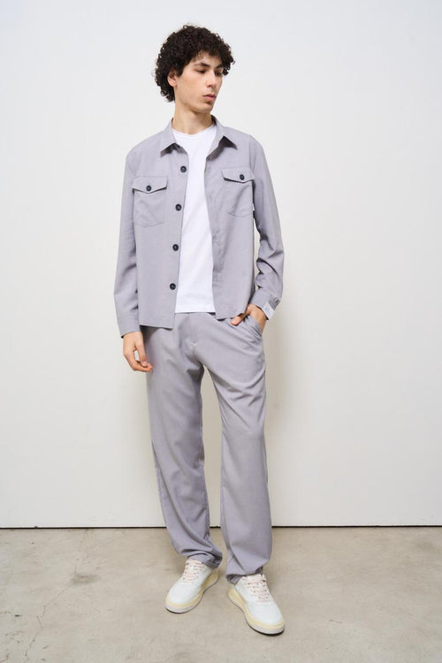 Camicia uomo grigia