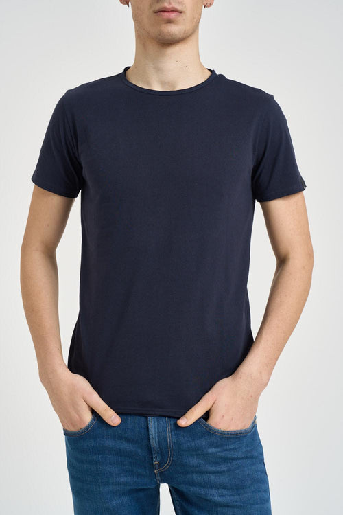 T-shirt uomo girocollo blu