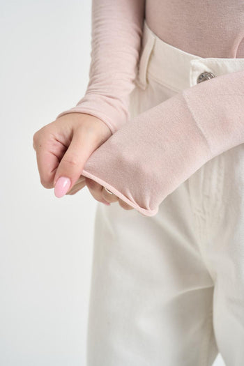 Maglia donna semitrasparente rosa - 4