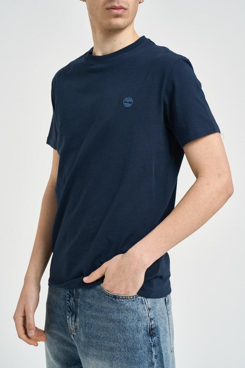 T-shirt uomo girocollo blu - 2
