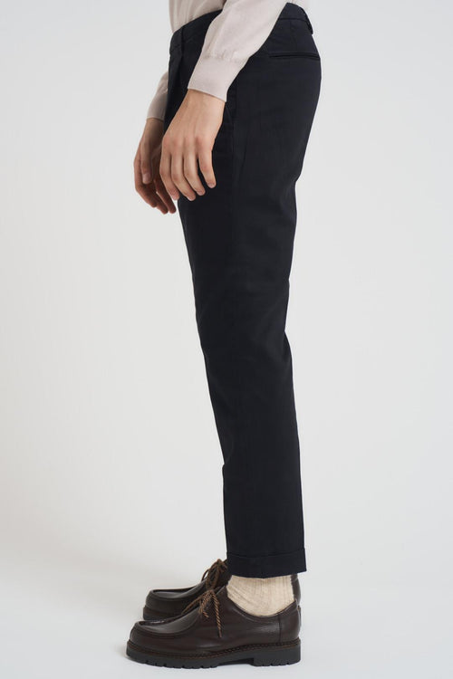 Pantalone uomo con pinces blu - 2