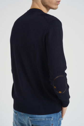 Maglia uomo girocollo blu - 3