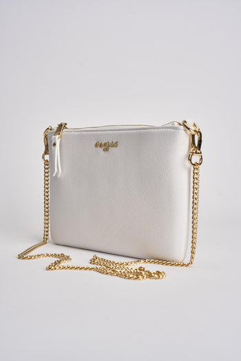 Pochette donna in ecopelle bianca - 4