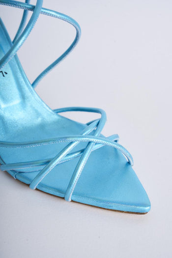"Neva" sandal in real leather with elongated toe - 5