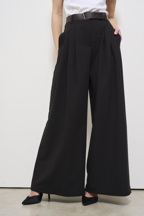 Women's black palazzo trousers