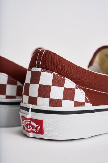 Sneakers uomo Classic slip-on scacchi rossa - 8