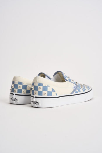 Sneakers donna Classic slip-on scacchi celeste - 7