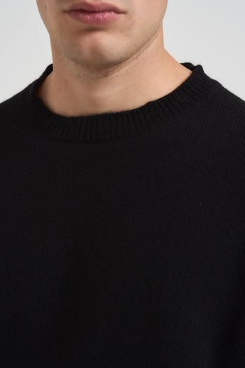 Maglia uomo girocollo nera - 3