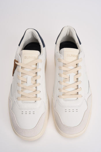 Sneakers uomo bianche e blu - 7