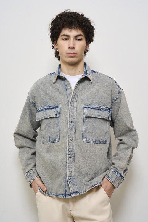 Camicia uomo in denim vintage