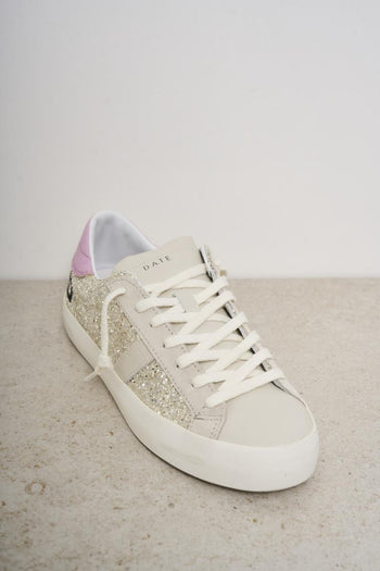 Women's gold and pink sneakers - 5