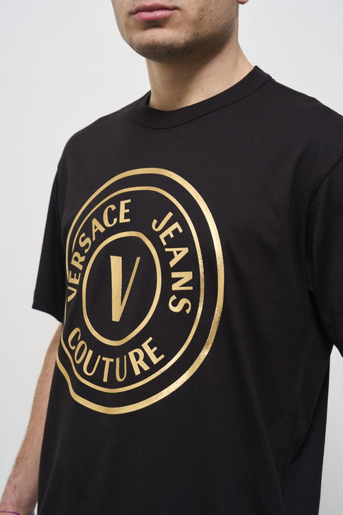 Men's black crew neck t-shirt - 2