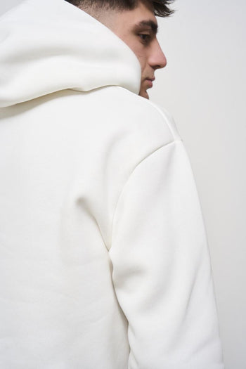 Men's white hoodie - 5