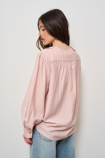 Blusa donna con rouches - 4