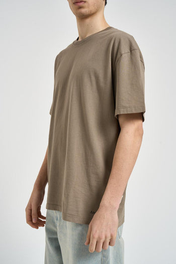 T-shirt uomo girocollo tortora - 3