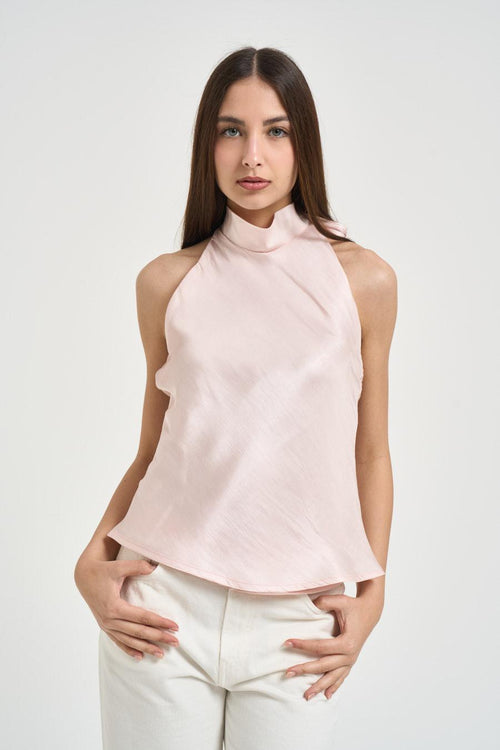 Top donna rosa cipria