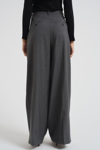 Pantalone donna a palazzo grigio - 3