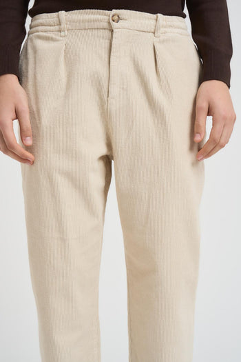 Pantalone uomo chino panna - 4