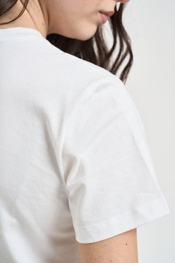 T-shirt donna cropped bianca - 4