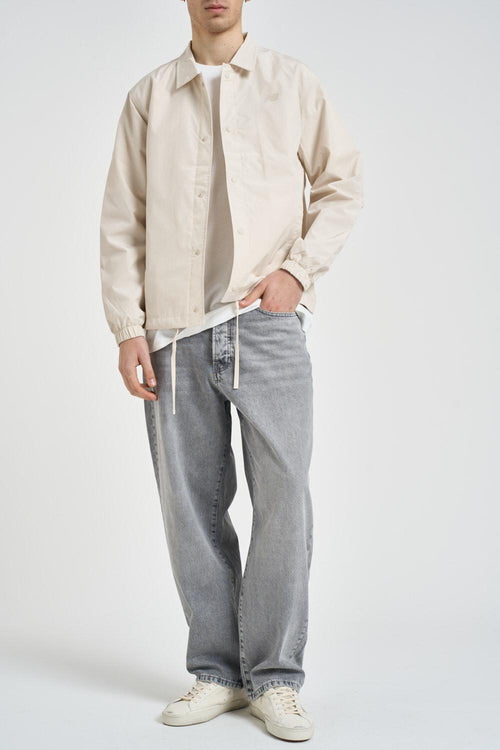 Giubbotto uomo stile camicia panna