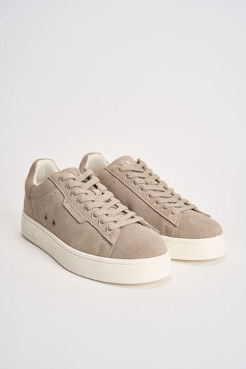 Sneakers uomo in suede beige - 3