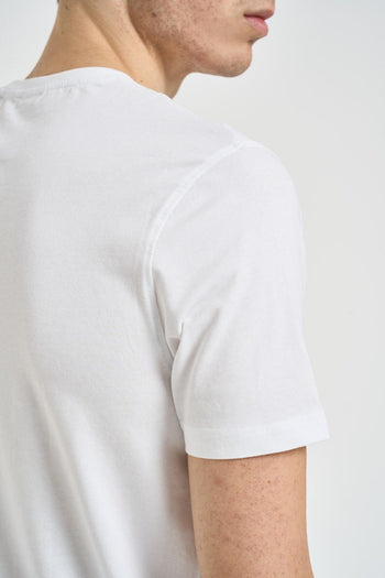 T-shirt uomo girocollo bianca - 5