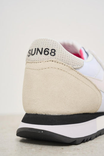 Sneakers donna bianca e beige - 9