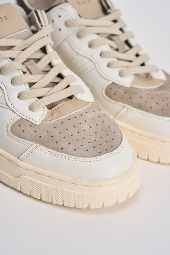 Sneakers uomo Torneo bianco e beige - 5