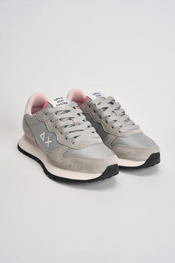 Sneakers donna in suede grigia - 3