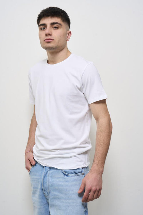 T-shirt uomo girocollo bianca