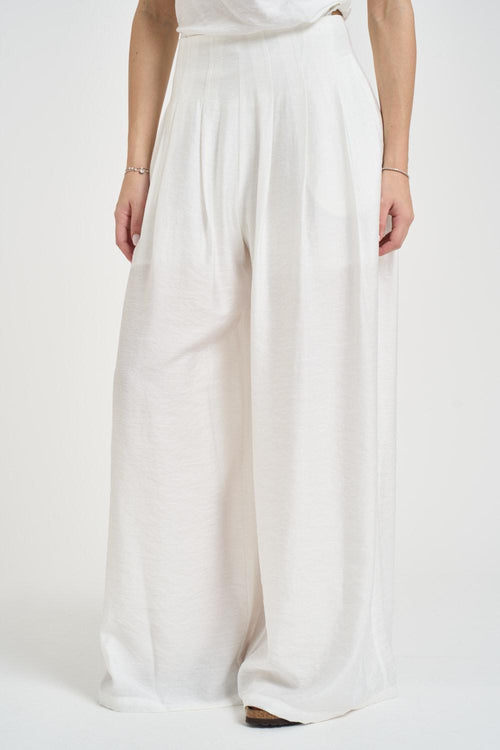 Pantalone donna ampio bianco - 2