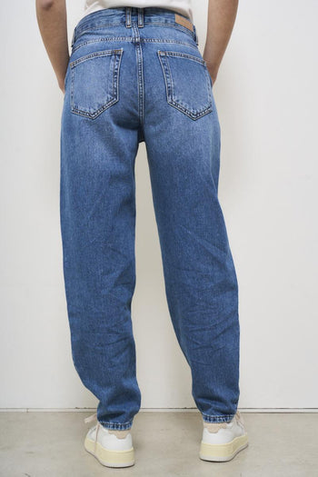 Jeans donna in denim medio - 4