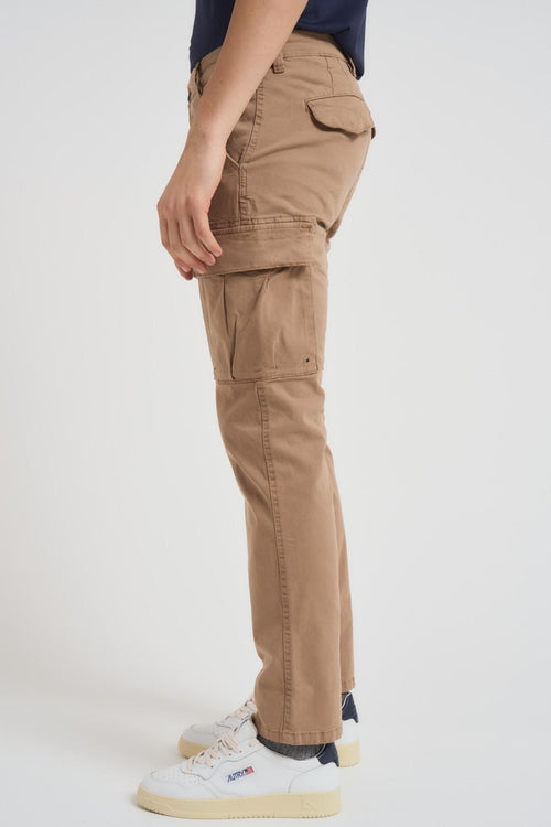 Pantalone uomo cargo cammello - 2