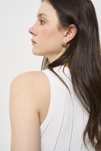 White women's top with knot - 3