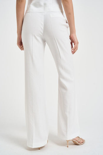 Completo donna gilet e pantalone bianco - 6