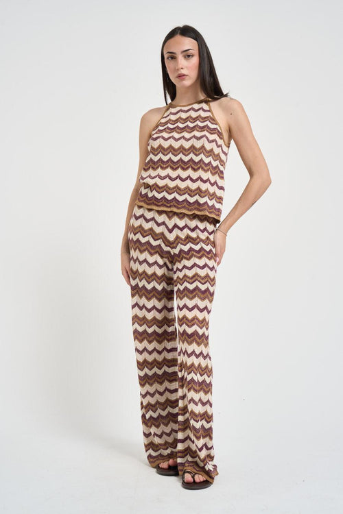 Top donna fantasia zig zag multicolor
