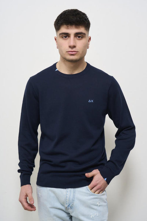 Maglia uomo girocollo blu