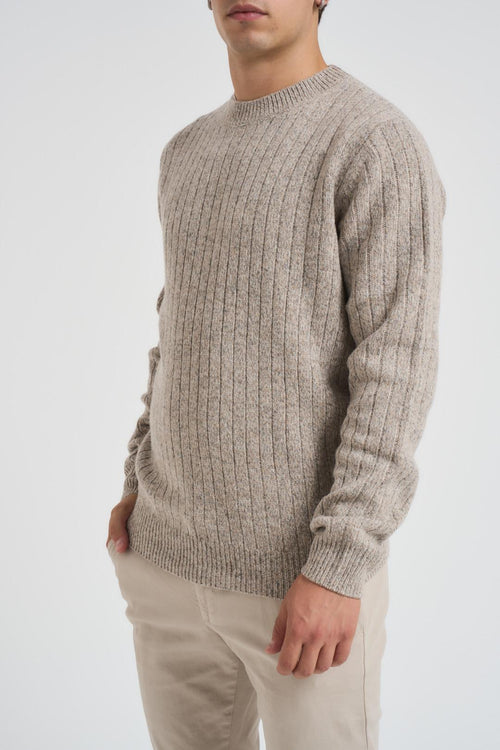 Maglione a coste uomo
